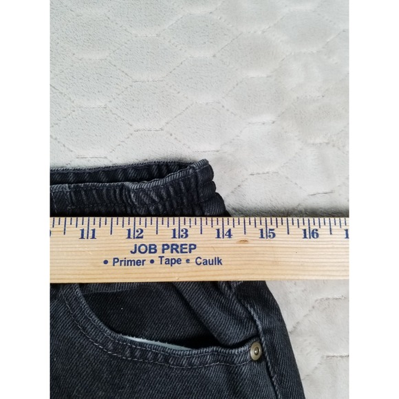 LL Bean Original Fit Womens Sz 8 Fits 28x29 Black Jeans Tapered High Rise - Picture 6 of 13